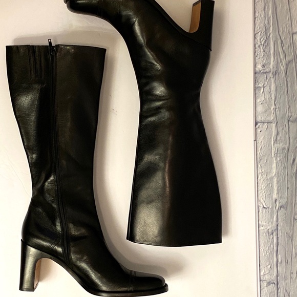NEW Vero Cuoio Black Leather Boots - Picture 3 of 9